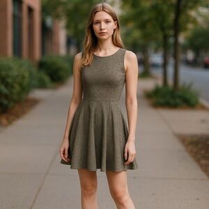 A/X Armani Exchange Sleeveless Fit and Flare Dress